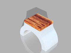 Scaun alb din beton si marmura – mobilier urban 35x40x41 cm